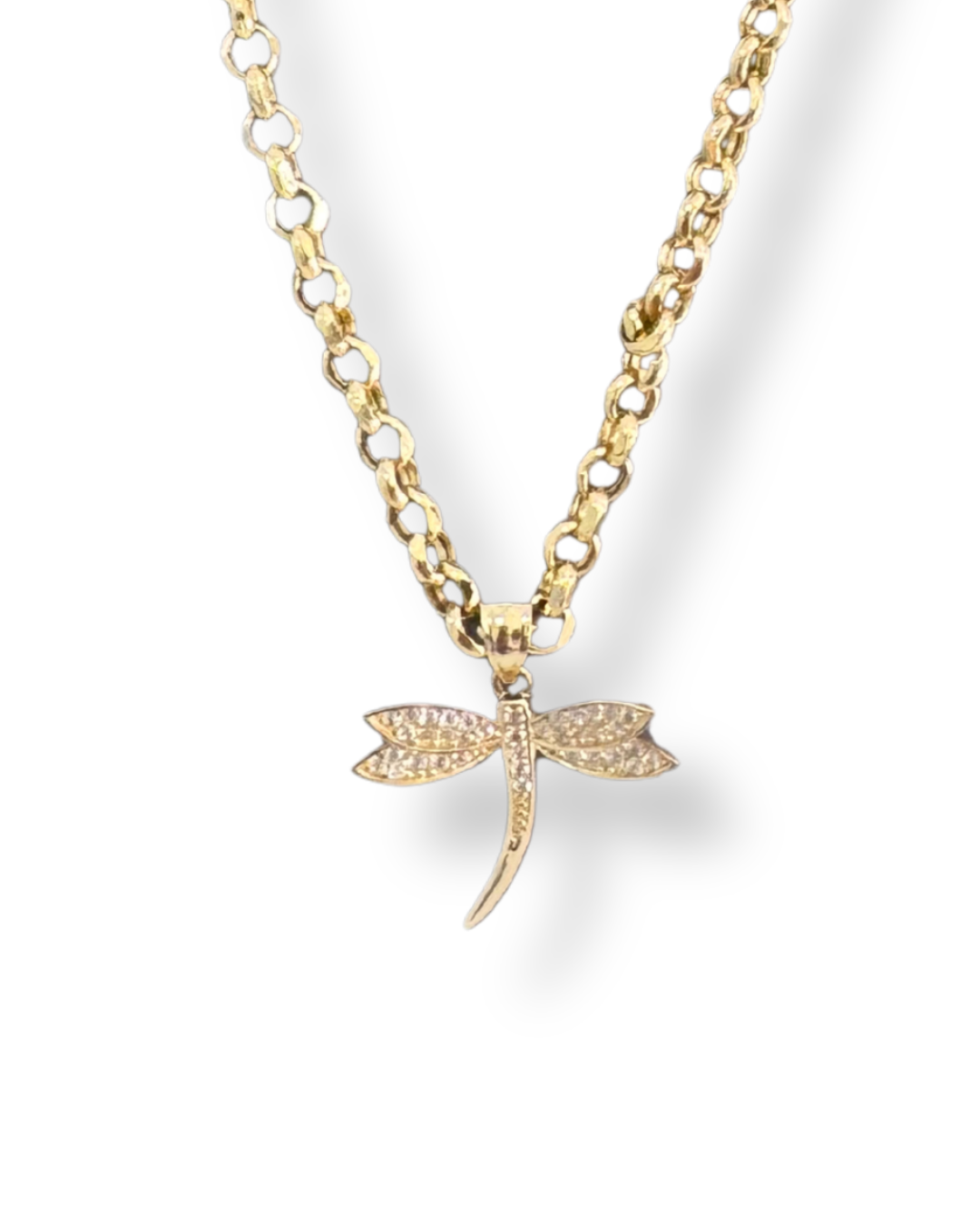 Rolo Chain with Dragonfly Pendant