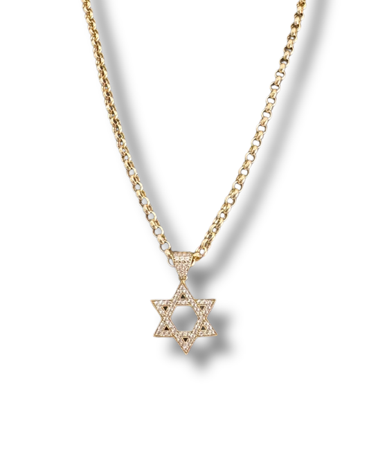Rolo Chain Necklace with Star Pendant