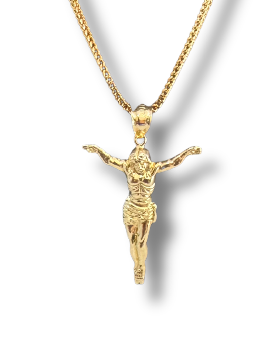 Franco Chain Necklace with Cross Pendant